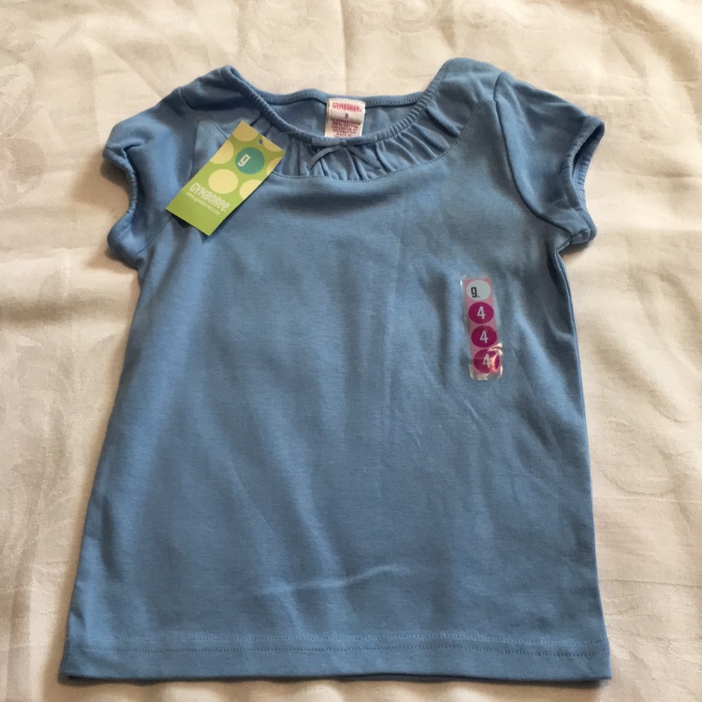 NWTs Vintage Gymboree Floral Patchwork blue top 4